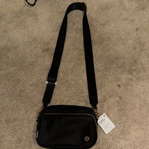 Lululemon Black Zip Crossbody Bag